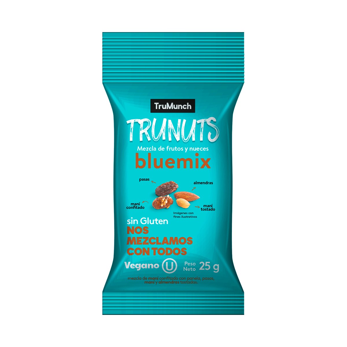 TruNuts BlueMix mezcla de frutos y nueces 25g (30UN)