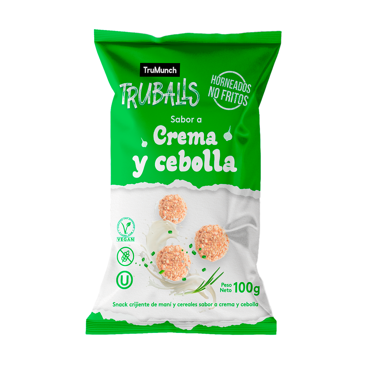 Truballs Crema y Cebolla bolitas de cereal 100g – TruMunch